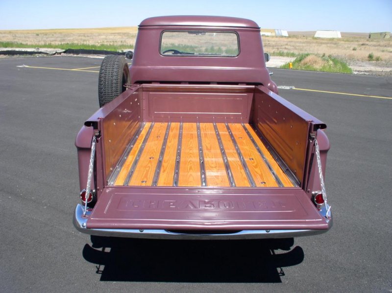 1956 Chev Hand rubbed pine and stainless steel