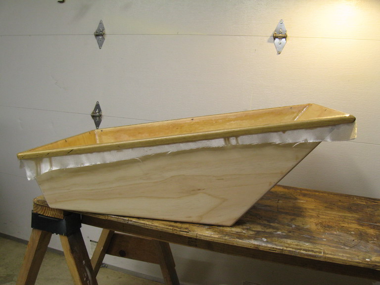 Glassing the inside; outside has no glass.