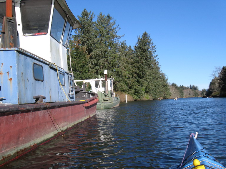 Herky tugs, kept for channel maintenance and construction duty.