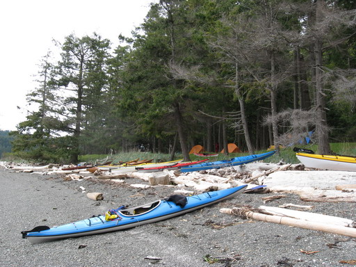 The Wind Dancer on the beach, disgorging its mantra.