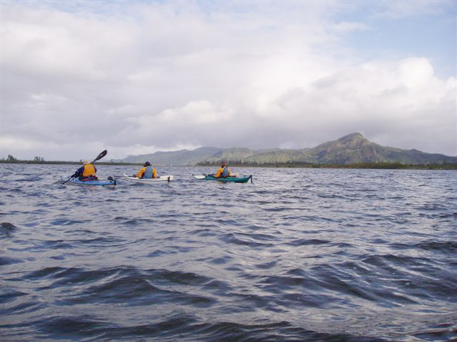 Prairie Channel, off Woody and Horseshoe; WA shore in the distance.