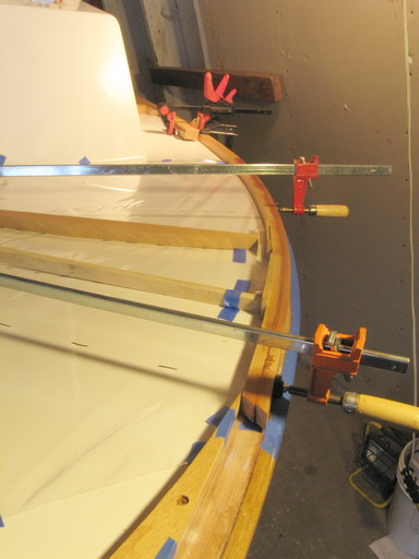 Dry fit of laminated piece prior to gluedown.