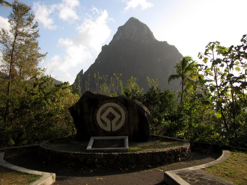 Vue des Pitons, dsign comme Patrimoine Universel par  lUNESCO
