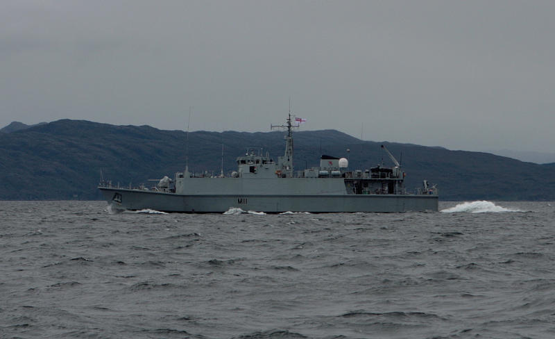 Customs cutter gives us a once over near Eigg