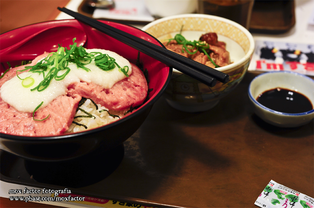 Kyoto 京都 - すき家(Sukiya fast food chain) - 特盛山かけまぐろたたき丼