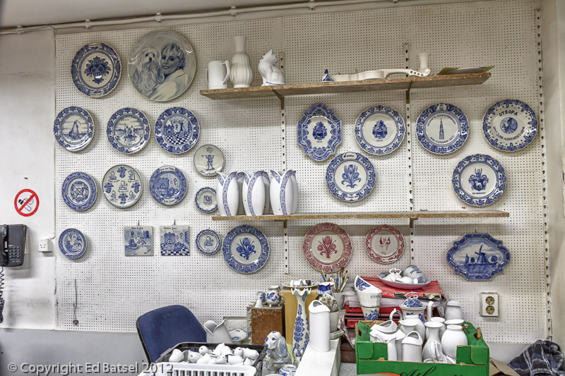 Delft factory product display