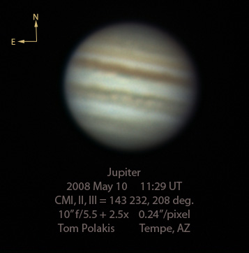 Jupiter: May 10, 2008