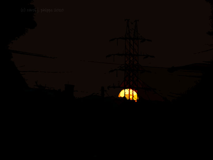 Urban Setting Sun