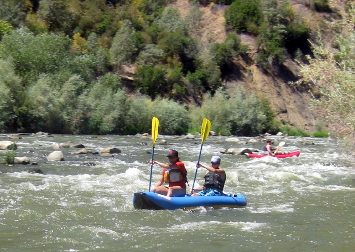 Kyle and Erin Kruger on Cache Creek