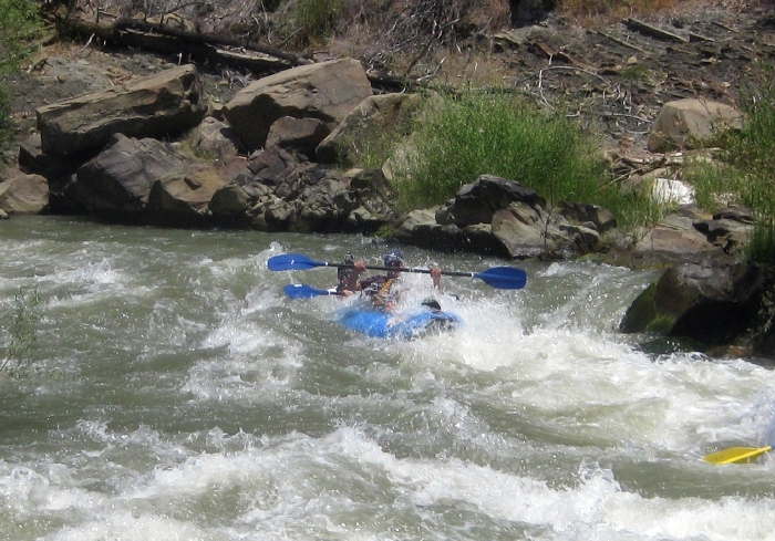 Jon Jay and John Fields at the S-Curve on Cache Creek