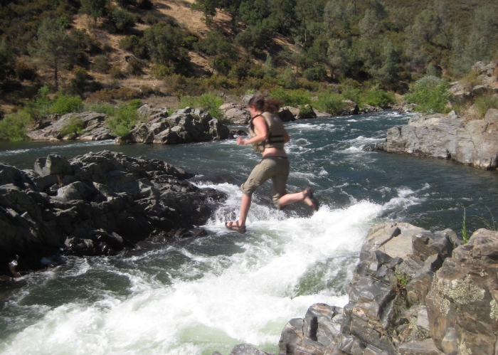 Julie Jumping into Satans