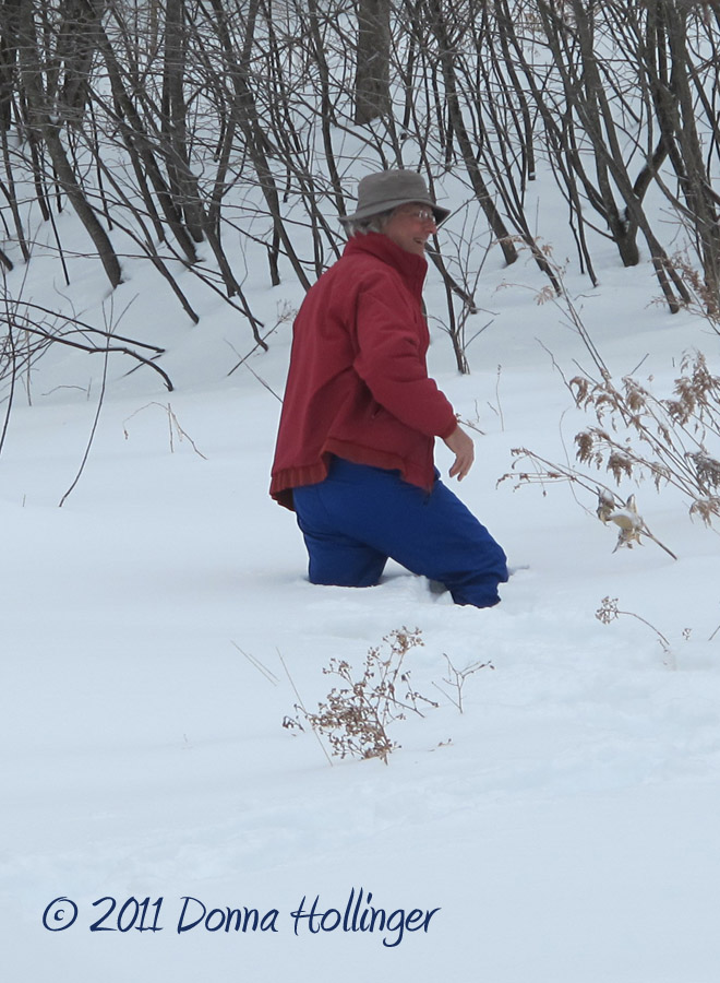 SnowShoeing today...