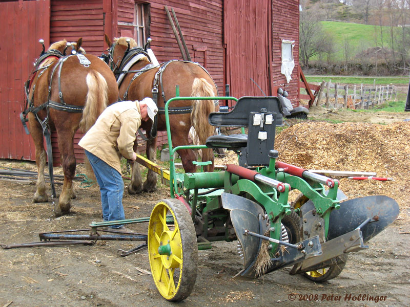 Hitching the plow