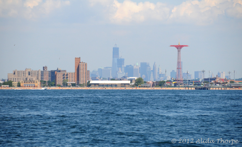 Coney Island from the ocean