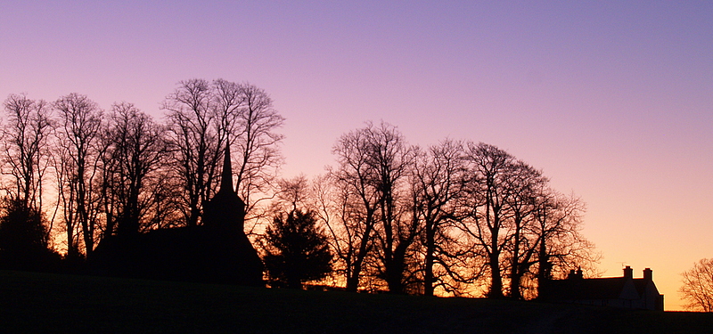 Dawn light at Stapleford Tawney.