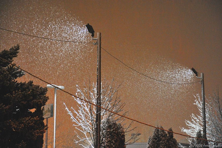 Snow storm on display