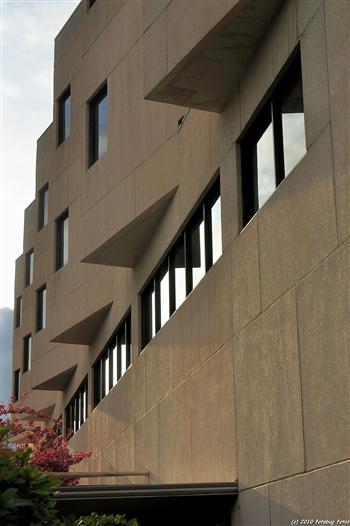 The main wing of the hospital