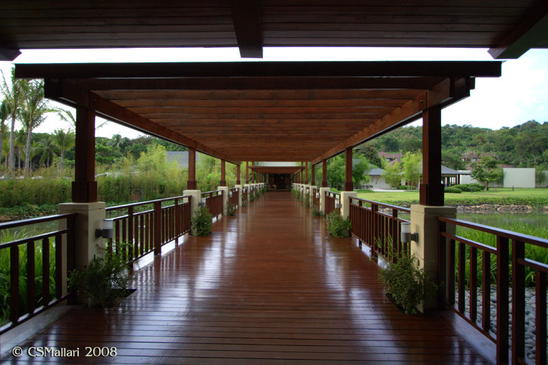 Walkway going to the Main Pavilion