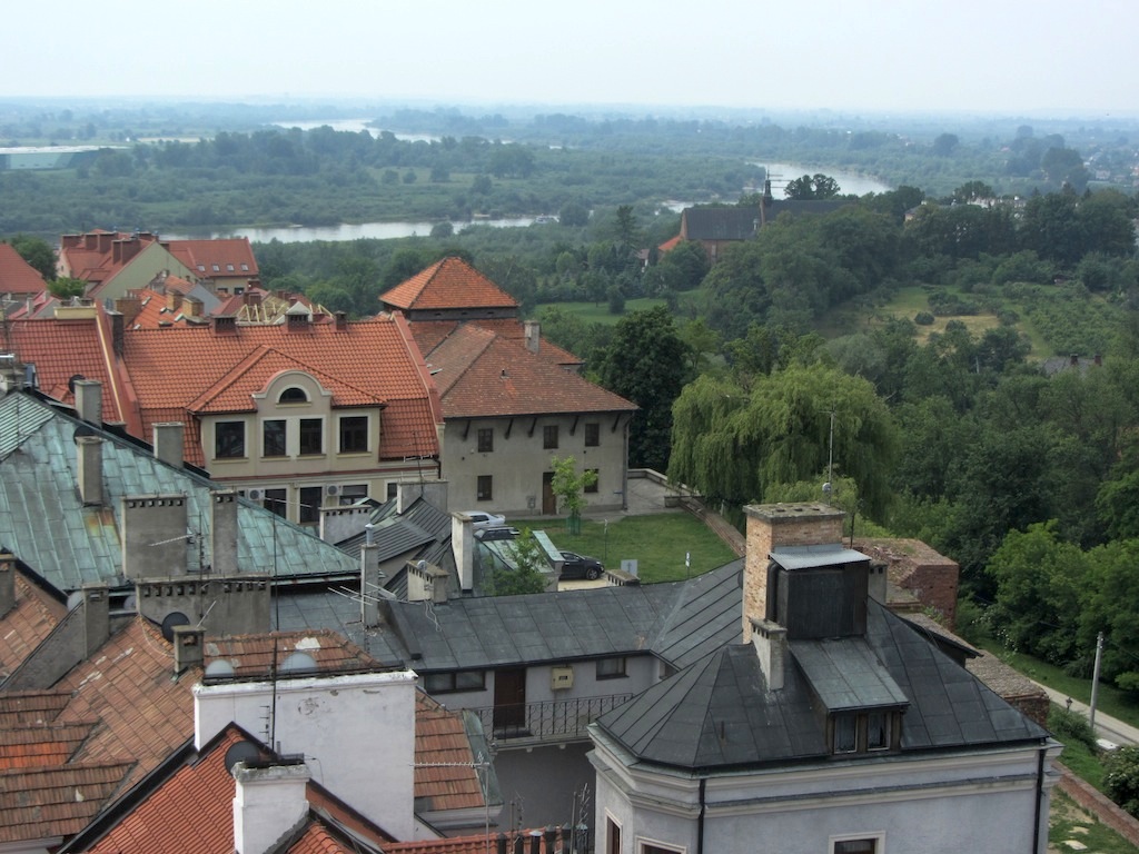 ...over the Wisla river...