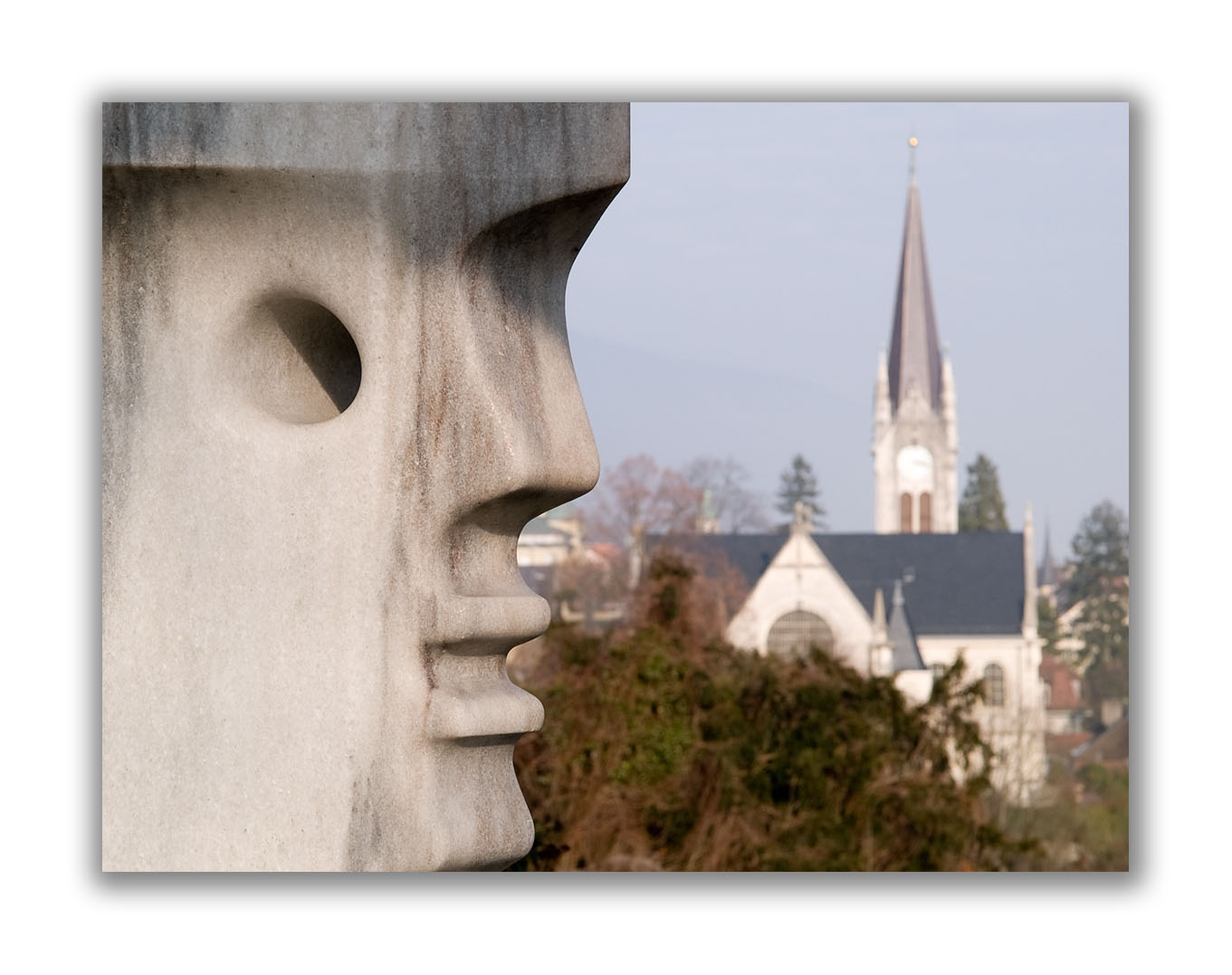 Vue depuis le gymnase de Bienne