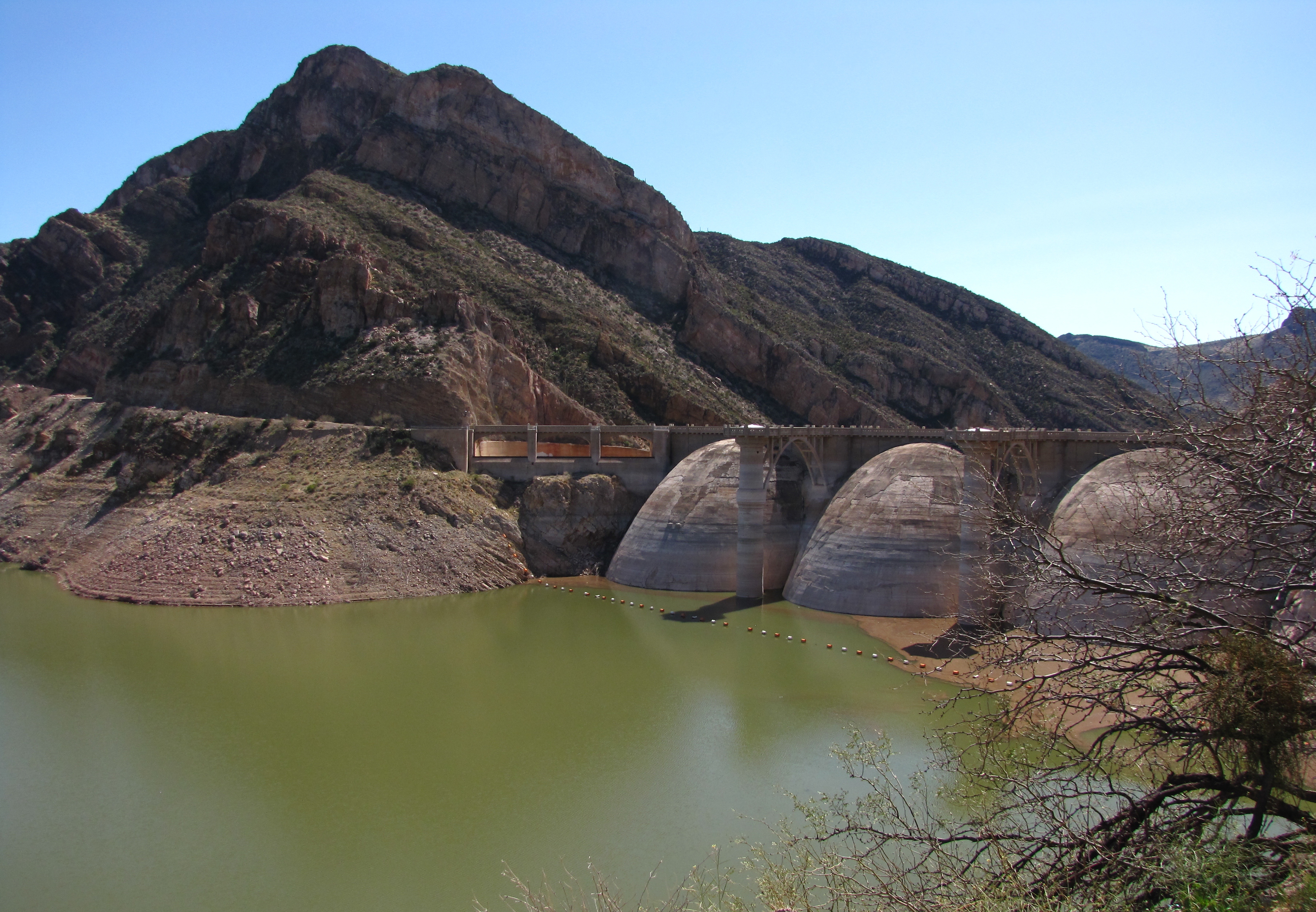 Coolidge Dam - Dedicated by Calvin Coolidge on March 4, 1930