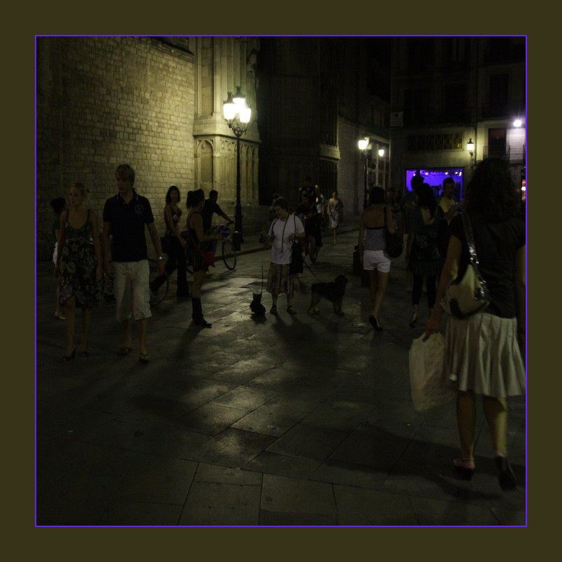 busy streets at night