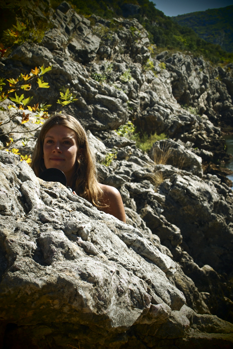 on the rocks