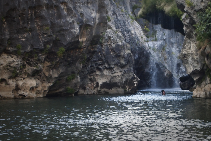 swim with the rocks