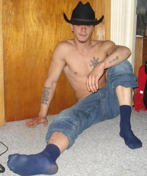 gay redneck guy wearing cowboy hat shirtless.jpg