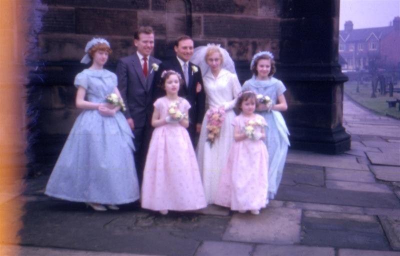 e Slide 01 Rae John Margaret Fay Lorna Elaine and best man