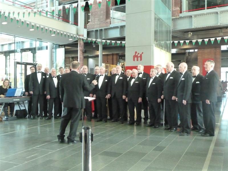 Pelenna Male Voice Choir, St Davids Day celebrations, Waterfront Museum