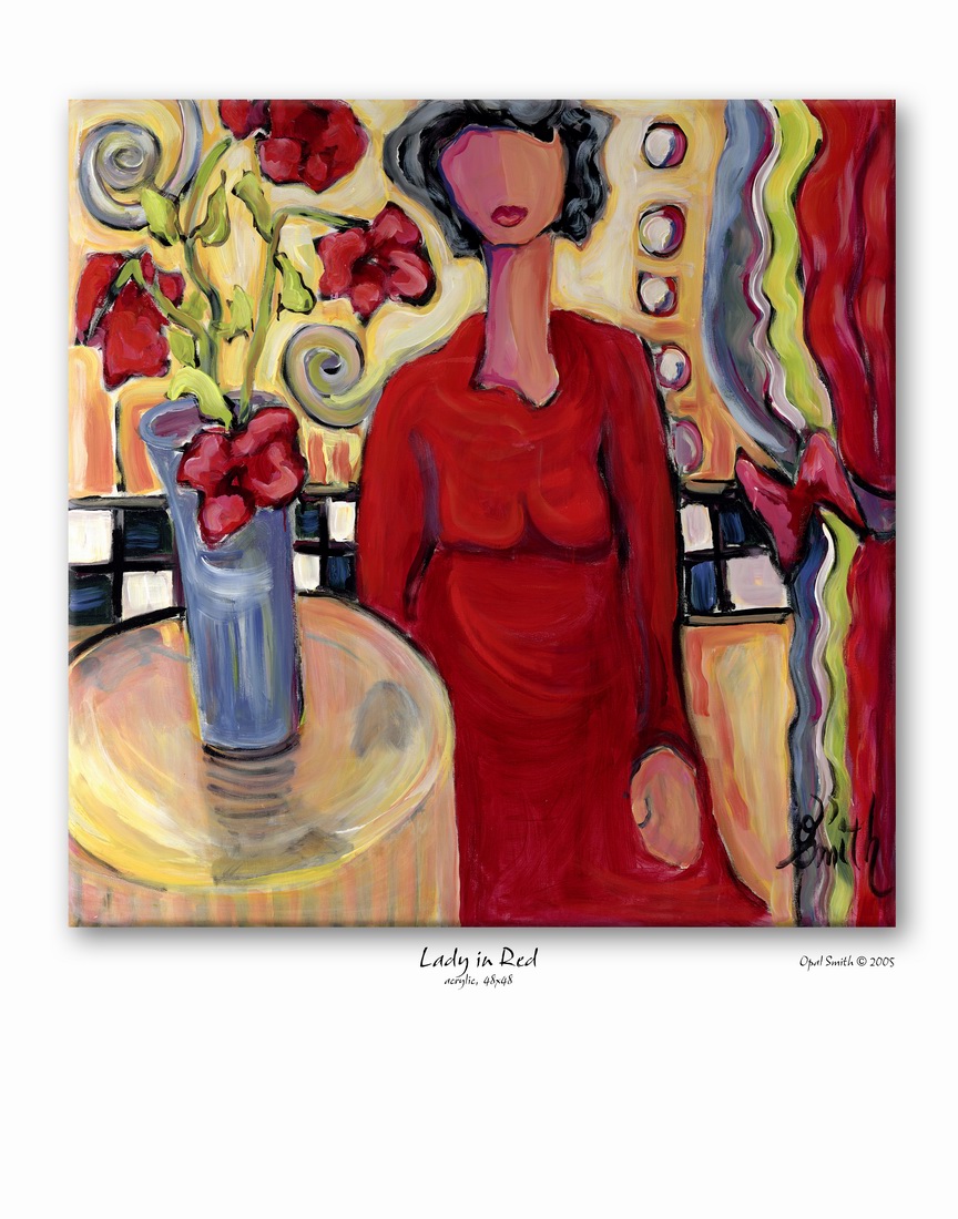   Opal Smith - Lady in Red