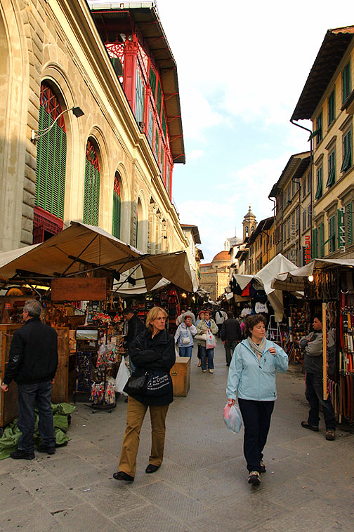 looking back at the mercato centrale