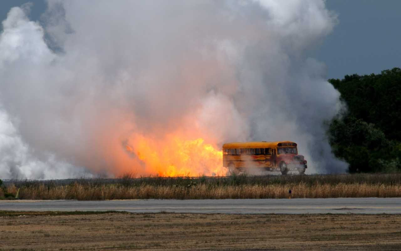 Bus on Fire