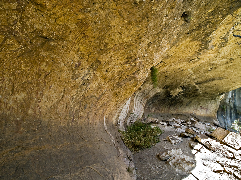 Panther Cave.  Note panther at far end