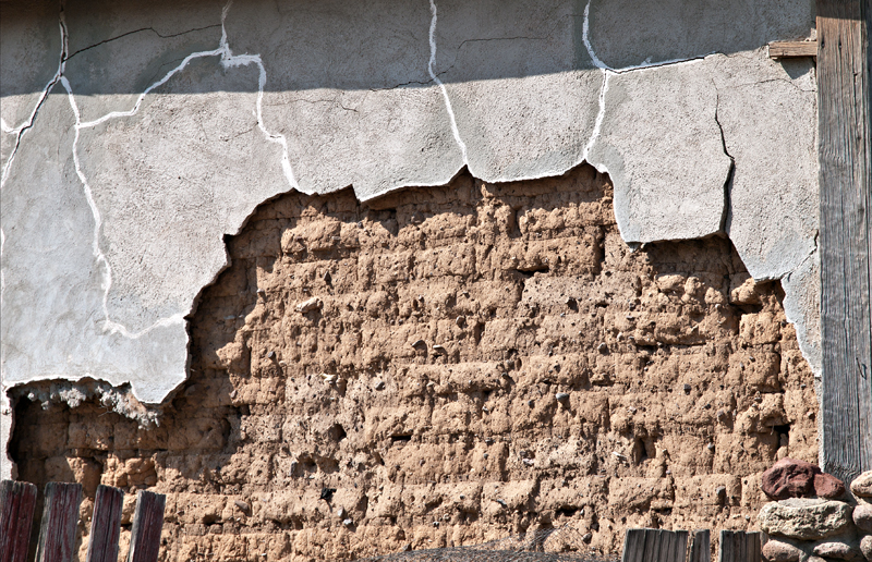 Plaster and adobe