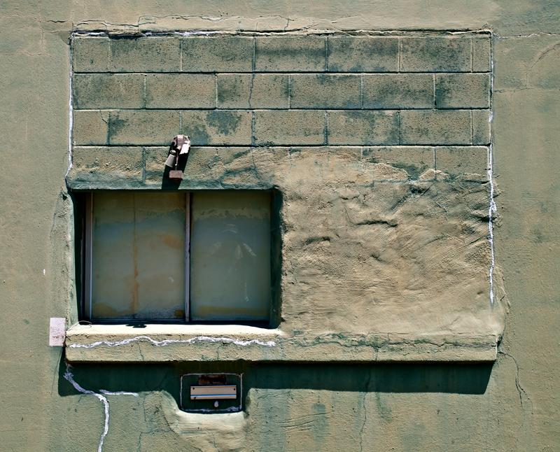Green wall with window