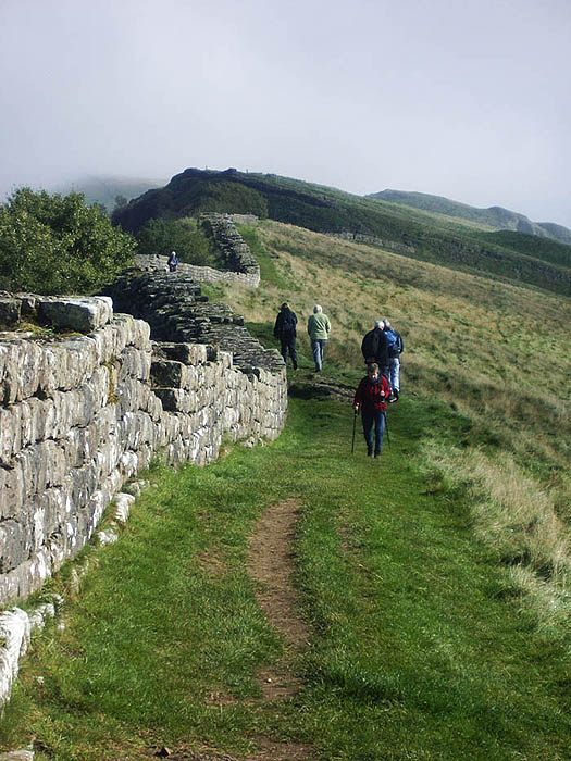 Hadrian's Wall walkers, Northumbria