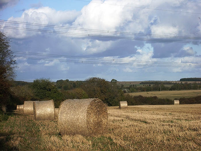 Cotswolds haybales