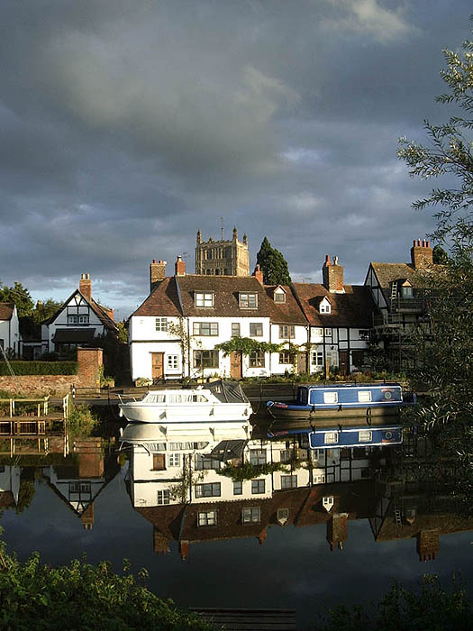 River reflections, Tewkesbury, Herefordshire