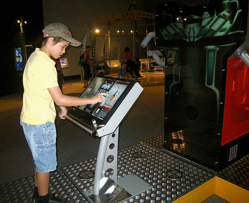 Cozmo at Scienceworks, January, 2010