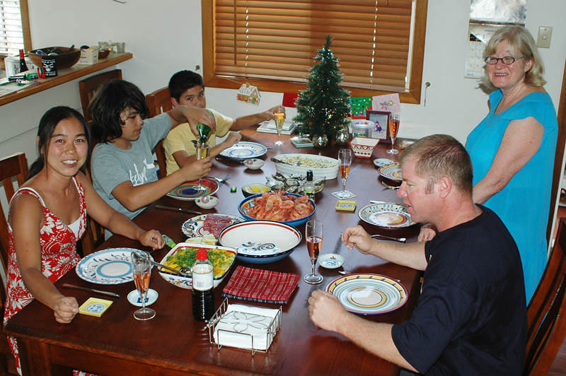 Seafood spread, Christmas 2010