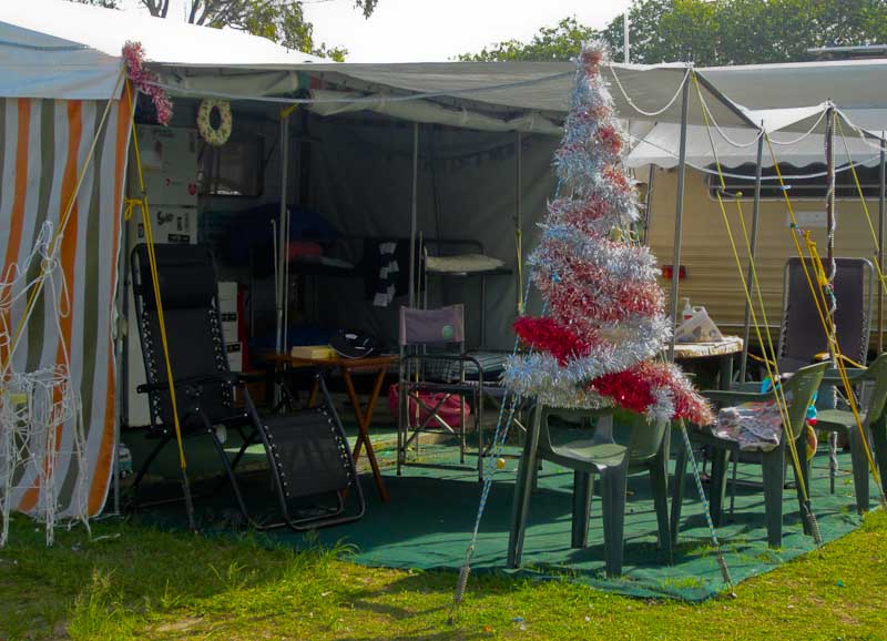 Cotton Tree campers' festive display