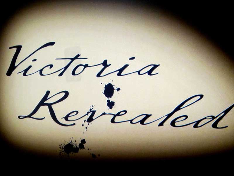Appearing on a wall, part of Victoria Revealed, Kensington Palace