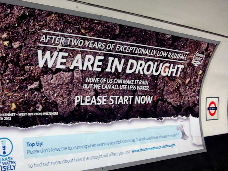 A final note - still an official drought, despite flooding rains!