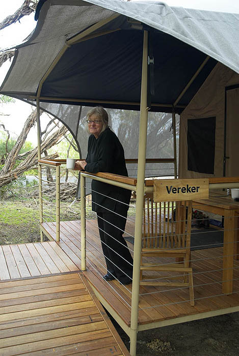 On the deck, Vereker Wilderness Retreat