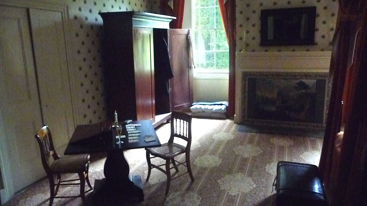 View inside the Best Bedroom, which was on the ground floor and reserved for Lindenwalds honored guests, such as Henry Clay.