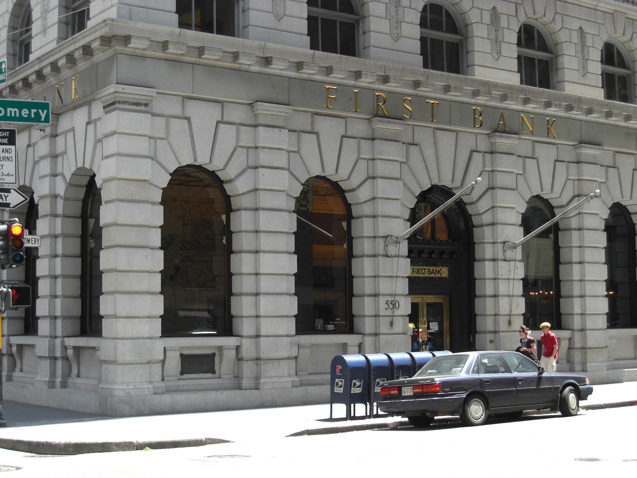 Where Bank of America originally started; then called Bank of Italy, onMontgomery St.