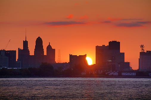 Buffalo Skyline At Sunrise 09691-2