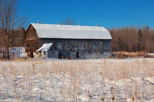 Snow-Topped Barn 11863